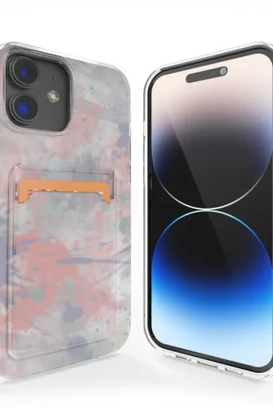 Solde ShieldCase Coque porte-cartes iPhone 11 (Pink Brush)