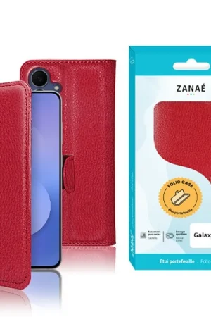 Usine Directe Etui Portefeuille Rouge pour Galaxy S25 FE