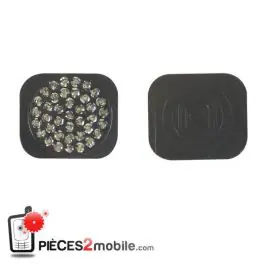 Prix Réduit iPhone 5 Bouton Home orné de diamant Noir