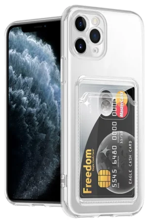 Nouveauté Ceezs Coque porte-cartes iPhone 11 Pro (transparente)