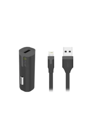 Bon Marché Chargeur allume cigare Muvit 1A et cable Lightning