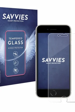 2 Pièces Savvies Clear Protection d'écran en verre trempé pour Apple iPhone SE 3 2022 Populaire