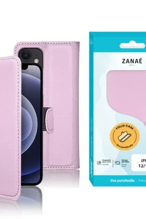 Achetez Aujourd’hui Etui Portefeuille Rose pour iPhone 12/12 Pro