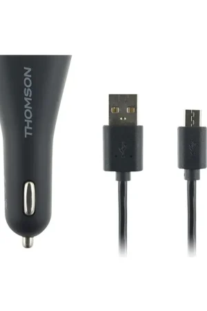 Chargeur allume-cigare Thomson avec câble USB/micro USB Authentique