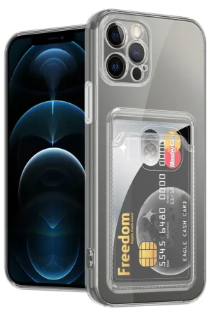 Acheter Direct Ceezs Coque porte-cartes iPhone 12 Pro (transparente)