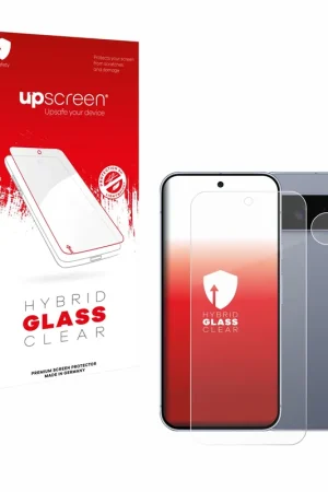 Commander Maintenant upscreen Hybrid Glass Clear Premium Protection d'écran en verre pour Google Pixel 10 Pro XL (Avant+Caméra)