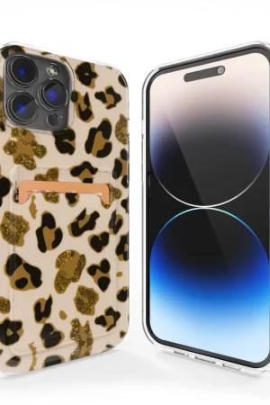 ShieldCase Coque porte-cartes iPhone 13 Pro (Lovely Leopard) Soldes