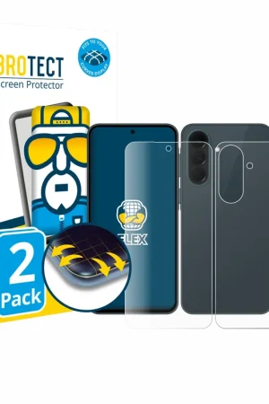 Affaire À Saisir 2 Pièces BROTECT Flex Full-Cover film de protection pour Samsung Galaxy A37 5G (Avant+Arrière)