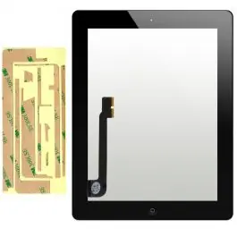 Vitre tactile iPad 3 / iPad 4 Noir Remise