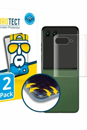 2 Pièces BROTECT Flex Full-Cover film de protection pour Motorola Razr 50 Ultra (Affichage arrière) Nouvelle Collection