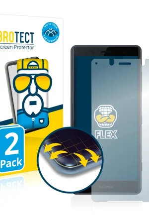 2 Pièces BROTECT Flex Full-Cover film de protection pour Sony Xperia XZ2 Compact Soldes