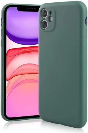 Acheter Direct ShieldCase Coque silicone avec protection caméra iPhone 11 (vert foncé)