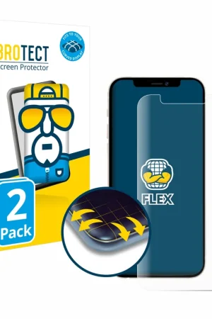 Offre Spéciale 2 Pièces BROTECT Flex Full-Cover film de protection pour Apple iPhone 12 Pro