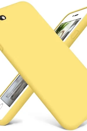 ShieldCase Coque silicone avec protection caméra iPhone SE 2022 (jaune) Authentique