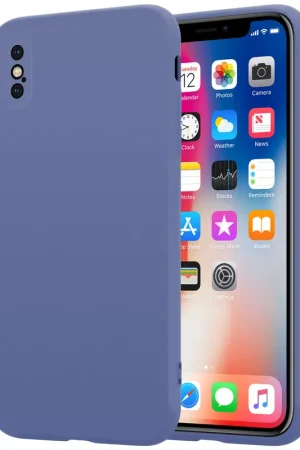 Quantité Limitée ShieldCase Coque silicone avec protection caméra iPhone X / Xs (gris lavande)
