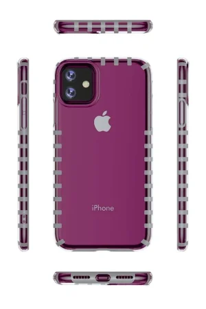 ShieldCase Coque rayée iPhone 11 (rose) Must-Have
