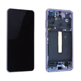 Dernier Modèle Écran Samsung Galaxy S21 FE Violet + Châssis Origine démonté Occasion Grade A (PIEC)