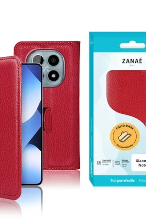 Solde Etui Portefeuille Rouge pour Redmi Note 15 5G