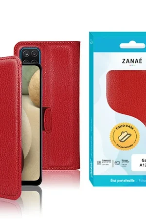 Acheter Direct Etui Portefeuille Rouge pour Samsung Galaxy A12/M12