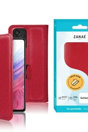 Super Prix Etui Portefeuille Rouge pour Samsung Galaxy A53 5G