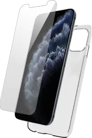 Expédition Rapide Pack iPhone 12 / 12 Pro Coque Transparente + Verre trempé Bigben