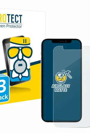 Top Vente 3 Pièces BROTECT AirGlass Matte Protection d'écran en verre mat pour Apple iPhone 12
