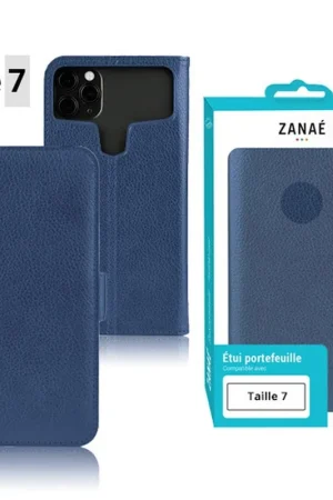 Commander Maintenant Étui portefeuille universel taille 7 Marine