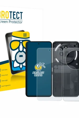 Promotion BROTECT AirGlass Matte Protection d'écran en verre mat pour Nothing Phone (3a) Pro (Avant+Arrière)