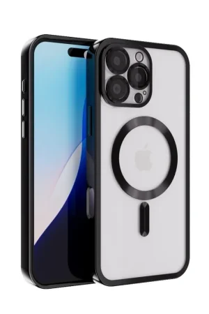 Must-Have Coverzs Coque rigide iPhone 15 Pro Max avec protection appareil photo (noir)