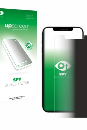 upscreen Spy Shield Clear Premium Film de protection d'écran confidentiel pour Apple iPhone 12 Pro Haute Qualité