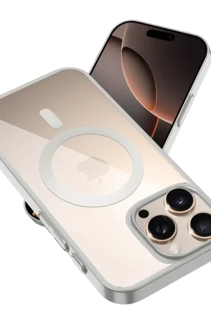 Quantité Limitée Coverzs Coque rigide transparent MagSafe iPhone 13 Pro (argent)