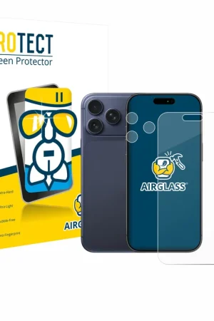 Satisfait Ou Remboursé BROTECT AirGlass Protection d'écran en verre pour Apple iPhone 17 Pro Max (Avant+Caméra)