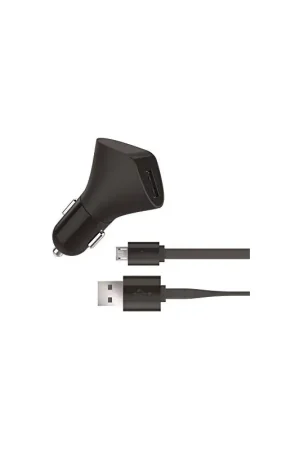 Commander Maintenant Chargeur allume cigare USB 1 A + Câble plat Micro USB 1,20 m Muvit