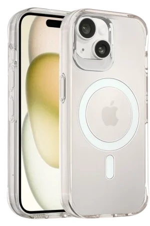 Achat Immédiat Coverzs Coque rigide MagSafe iPhone 15 (transparent)