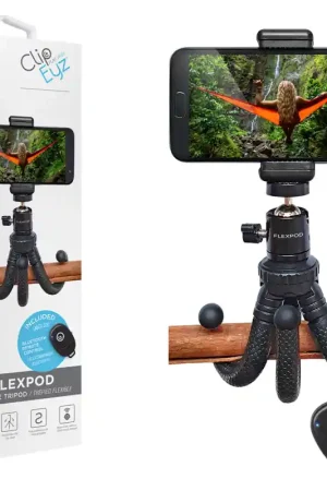 Trépied fléxible Flexpod Noir Clipeyz Authentique
