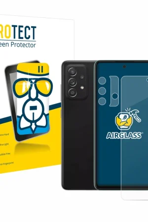 BROTECT AirGlass Protection d'écran en verre pour Samsung Galaxy A52 (Avant+Caméra) Expédition Rapide