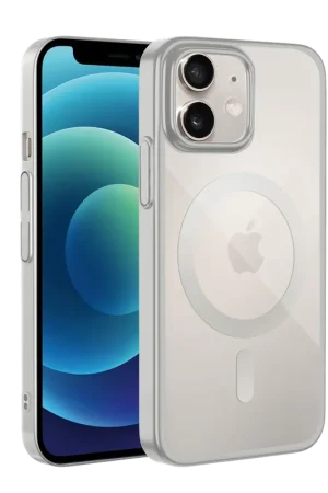 Jusqu’à Épuisement Des Stocks Coverzs Coque rigide transparent MagSafe iPhone 12 (argent)