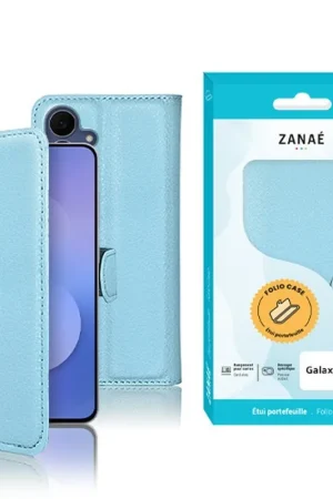 Seulement Aujourd’hui Etui Portefeuille Zanae bleu clair pour Galaxy S25 FE