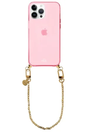 Prix Bas xoxo Wildhearts Coque rose avec cordon court Dreamy - iPhone 15 Pro
