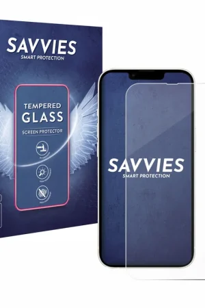 Savvies Clear Protection d'écran en verre trempé pour Apple iPhone 13 Usine Directe