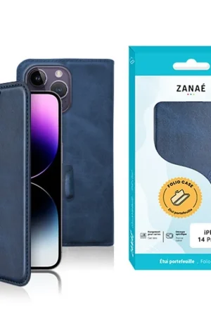 Commander Maintenant Etui Portefeuille Zanae Columbia iPhone 14 Pro Max Marine
