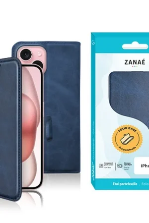 Seulement Aujourd’hui Etui Portefeuille Zanae Columbia iPhone 15 Marine