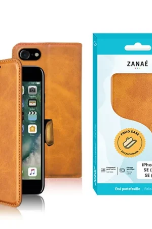 Acheter En Ligne Etui Portefeuille Zanae Columbia iPhone 7/8/SE, Moutarde