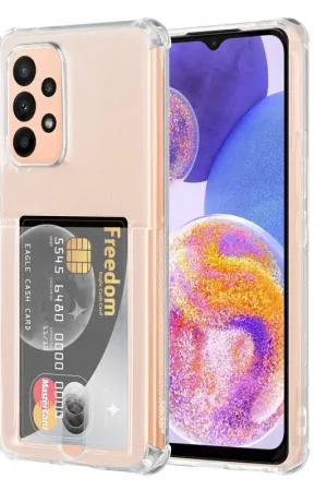 Acheter En Ligne Shieldcase Samsung Galaxy A23 5G choc avec étui porte-carte (transparent)