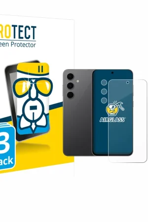 Produit De Marque 3 Pièces BROTECT AirGlass Protection d'écran en verre pour Samsung Galaxy S24 FE (Avant+Caméra)