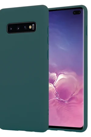 ShieldCase Coque silicone Samsung Galaxy S10 Plus (vert foncé) Vente Flash