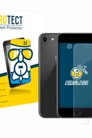 Bon Marché BROTECT AirGlass Protection d'écran en verre pour Apple iPhone 8 (Avant+Caméra)