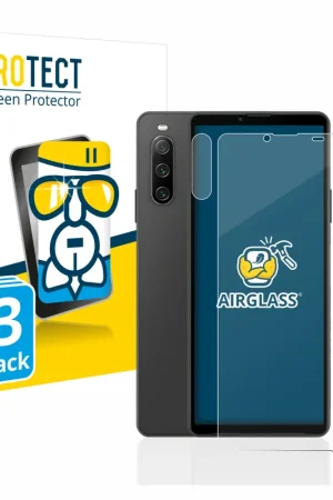 3 Pièces BROTECT AirGlass Protection d'écran en verre pour Sony Xperia 10 IV (Avant+Caméra) Satisfait Ou Remboursé