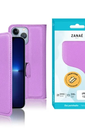 Bon Plan Etui Portefeuille Zanae iPhone 13 Pro Violet