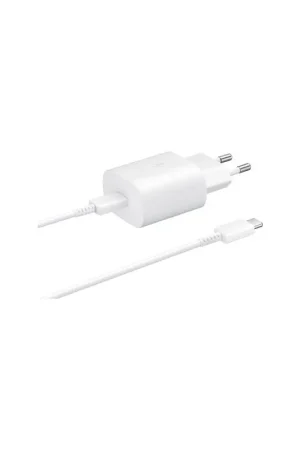 Haute Qualité Chargeur maison 25W Power Delivery + Câble USB C/USB C Blanc Samsung